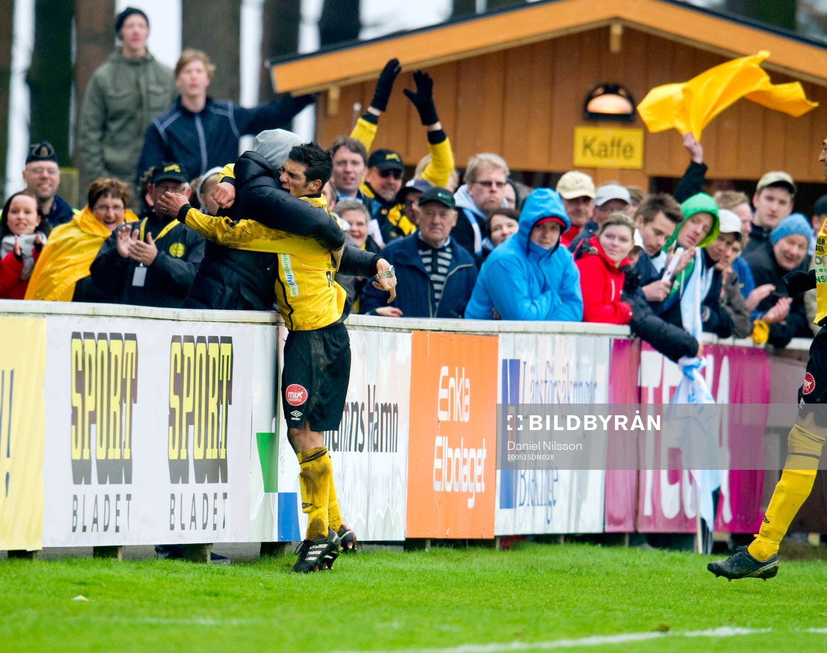 Mostapha El Kabir, Mjällby gjorde både 1-0 och 2-0. Jubel