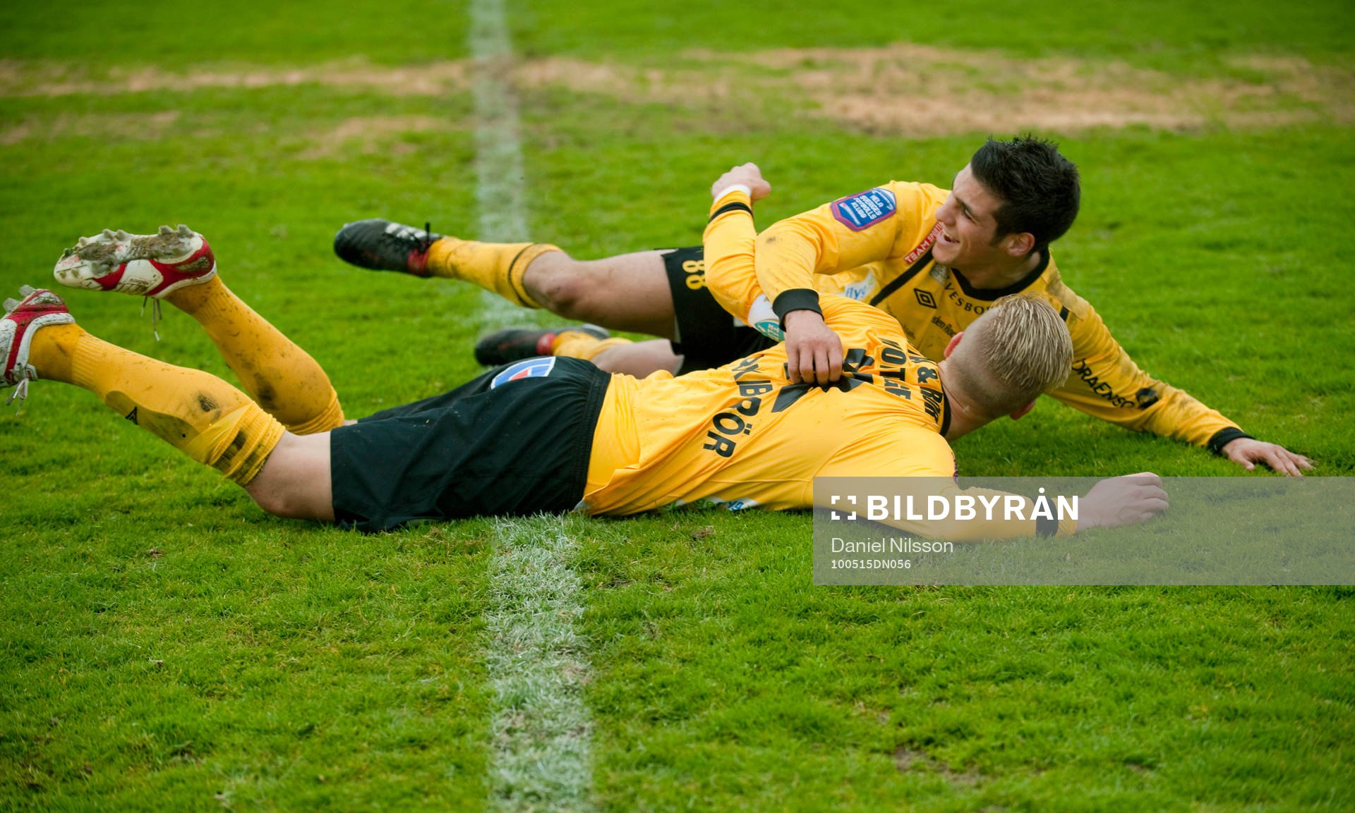 David Löfquist, Mjällby gjorde 3-0. Jubel med