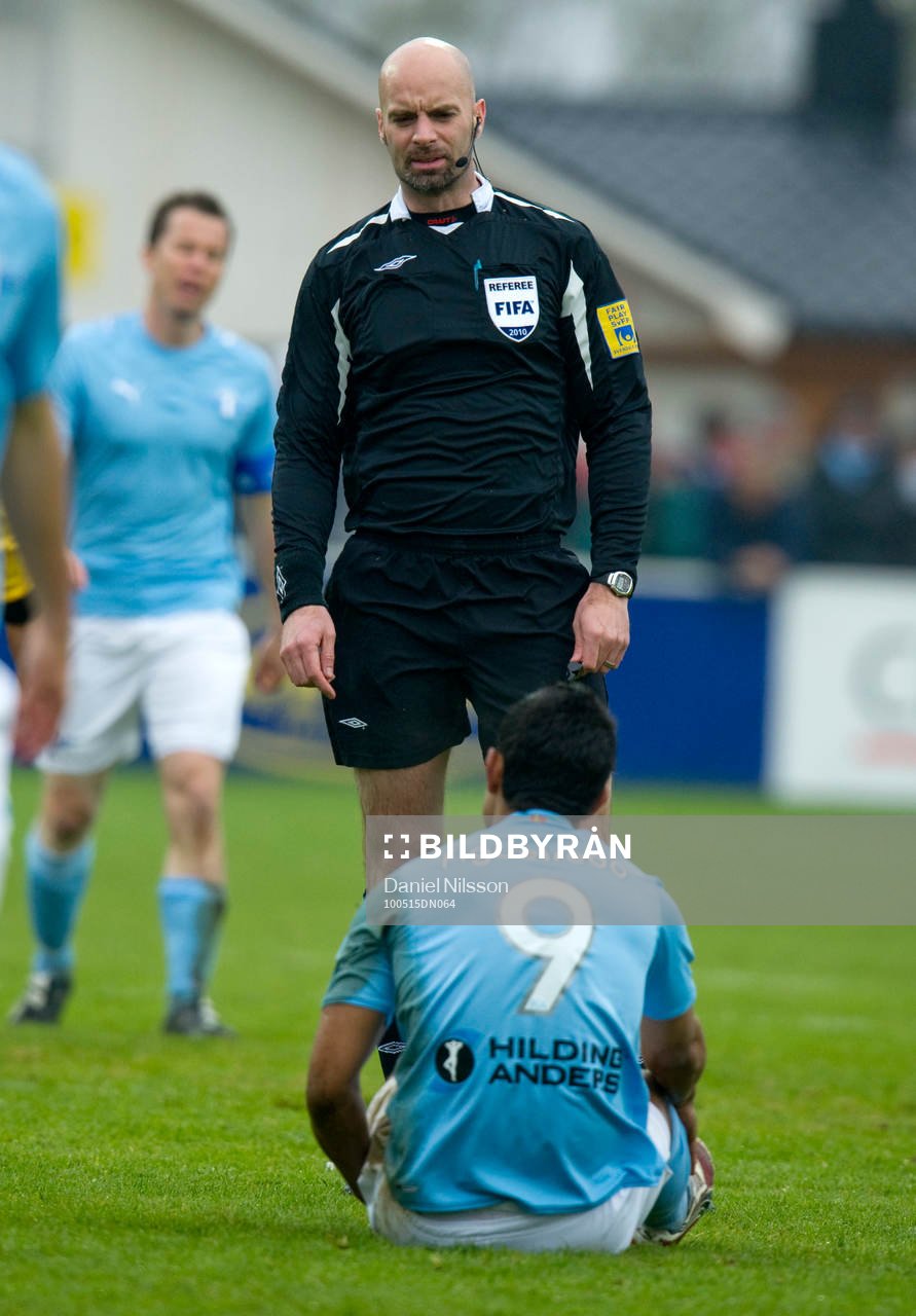 Stefan Johannesson, domare och Wilton Figueiredo, Malmö