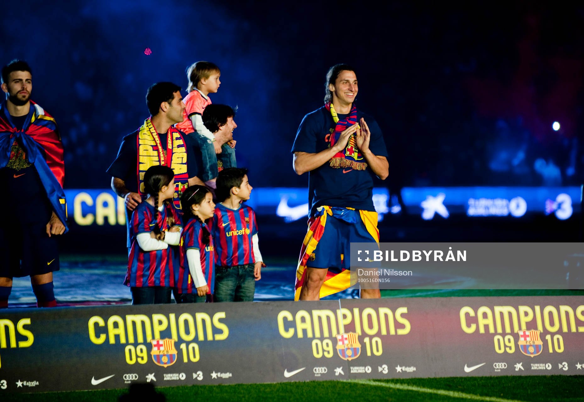 Barcelona spanska mästare.  Zlatan Ibrahimovic