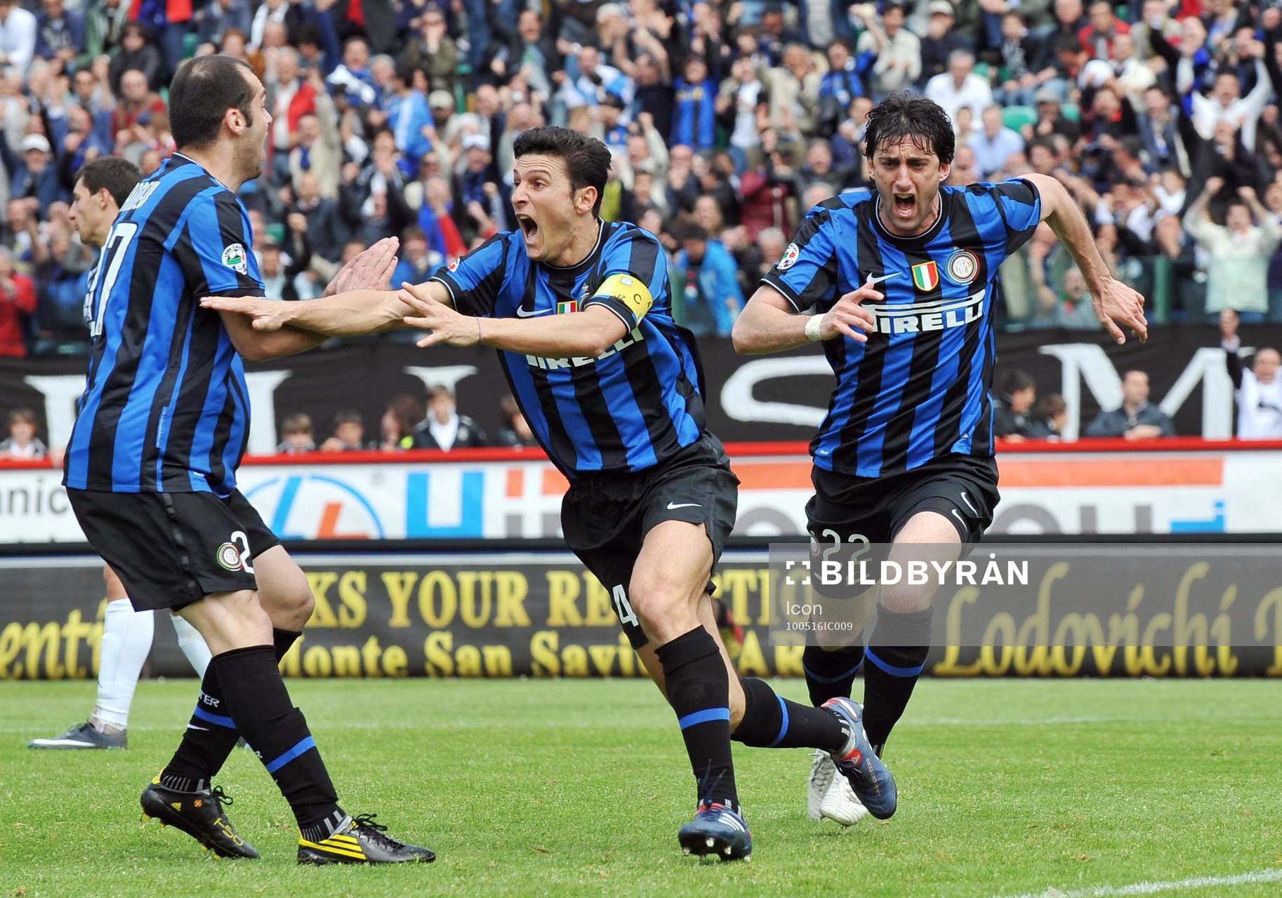  Javier  Zanetti, Inter, jubel.
