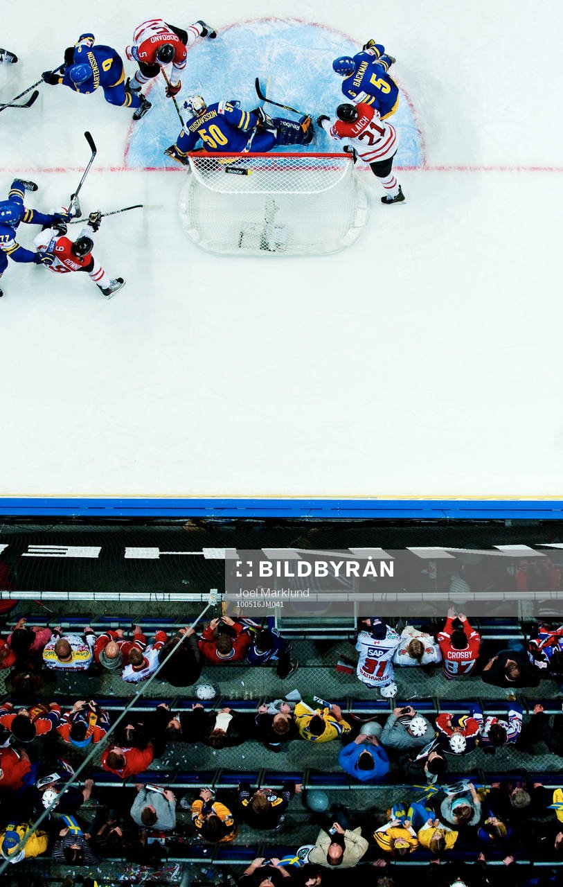 Steve Downie, Marc Giordano och Brooks Laich, Kanada, oroar