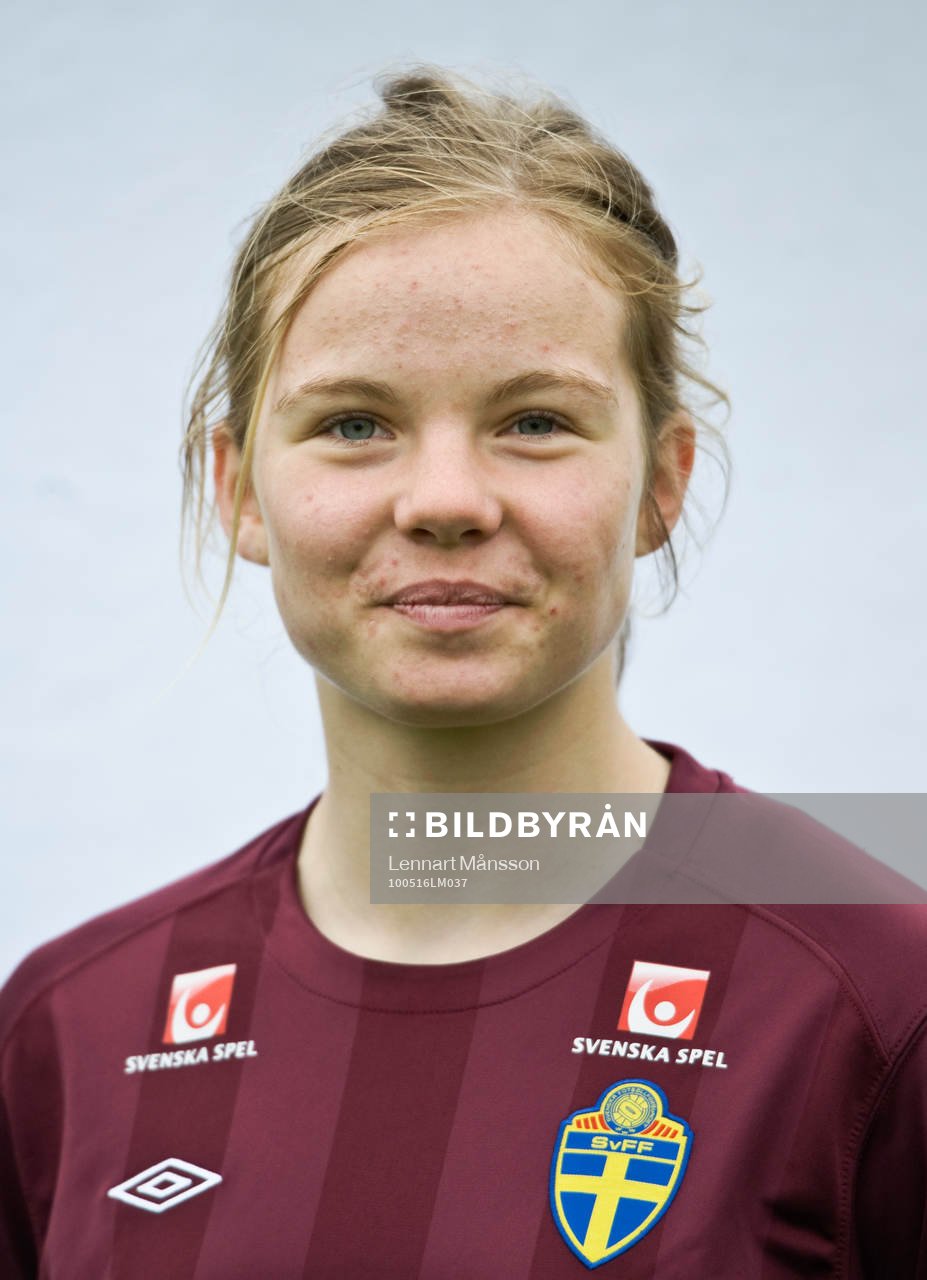 Greta Åkerlind, målvakt, porträtt