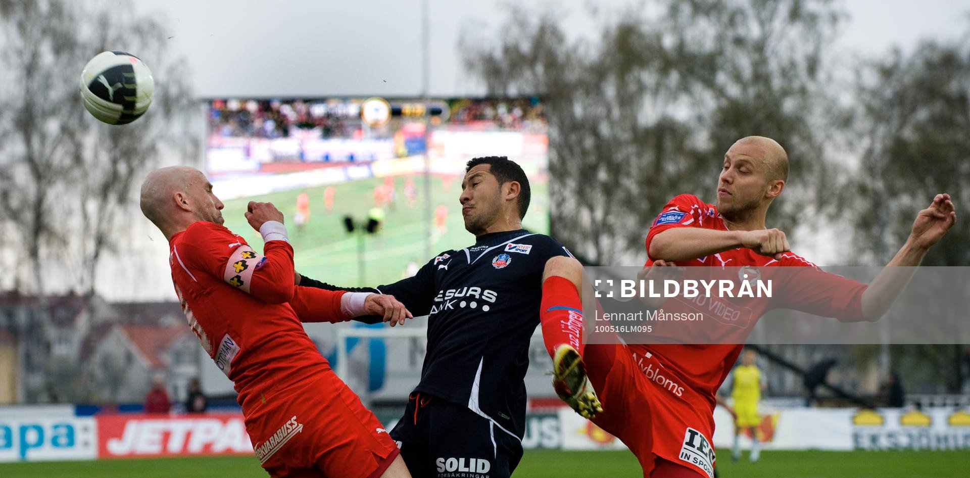 Marcus Lantz, Helsingborg, mot Henrik Rydström och Stefan