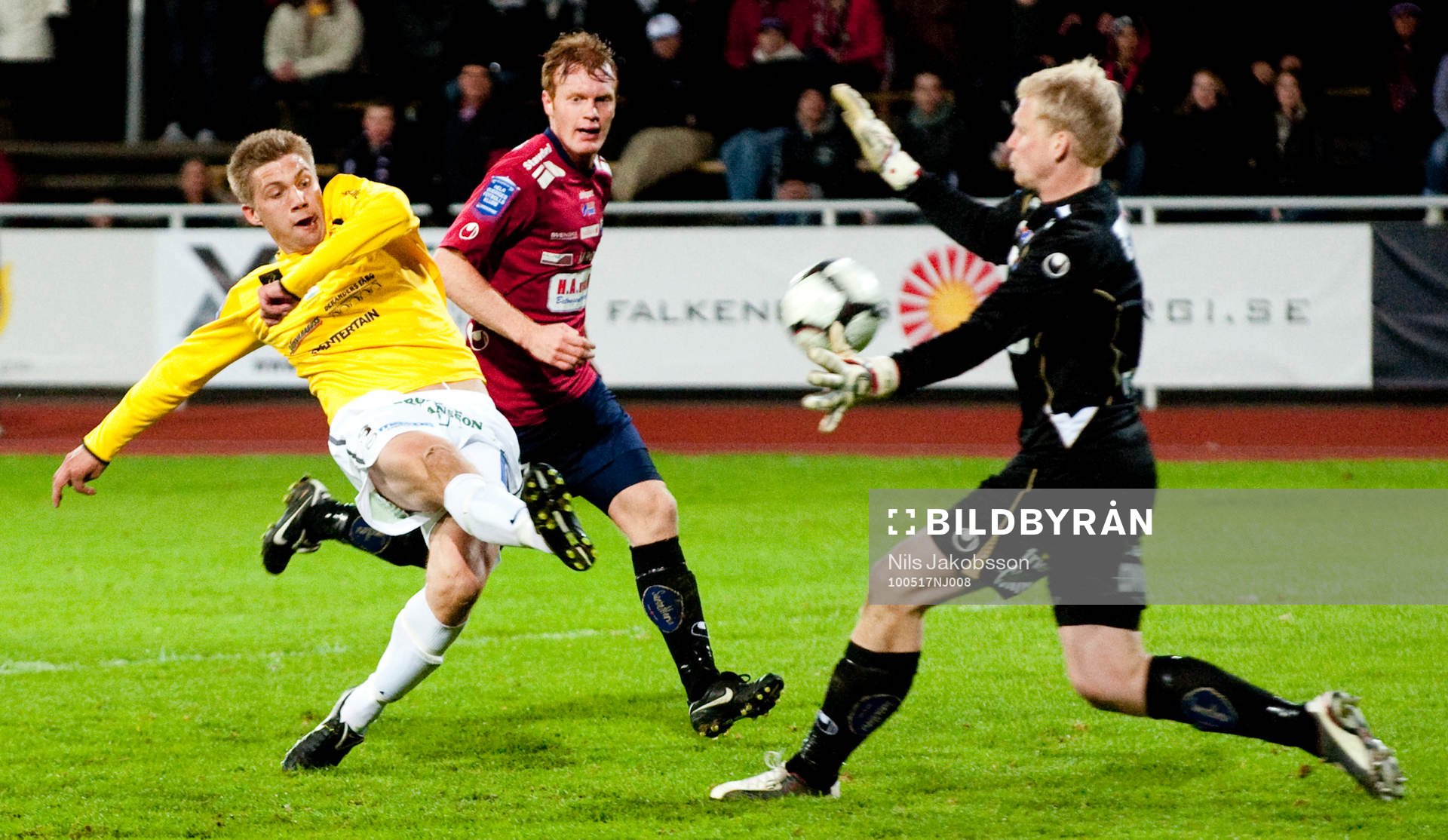Mikael Boman, Falkenberg, Peter Abrahamsson, målvakt