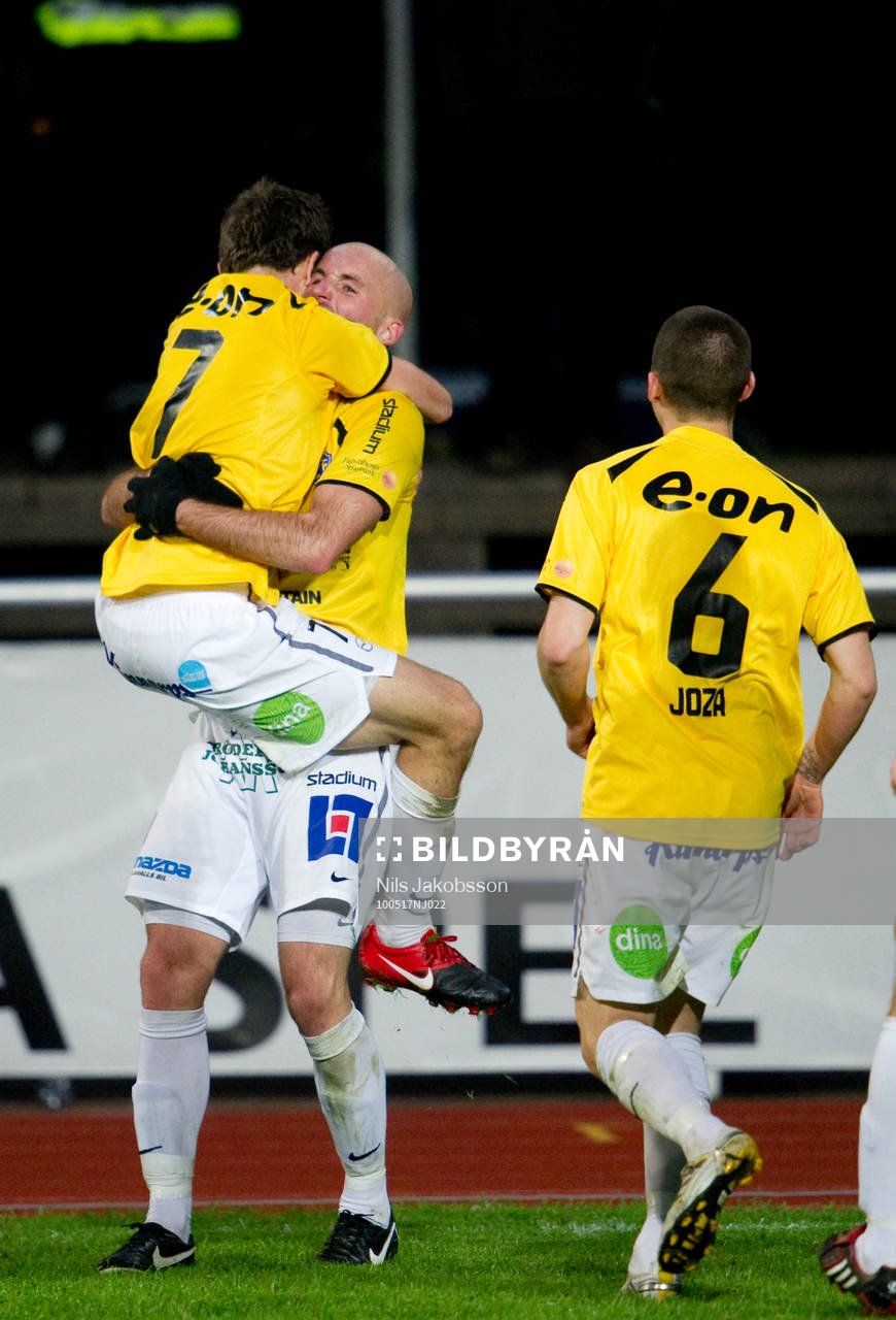David Svensson, Tobias Nilsson, Falkenberg, jubel