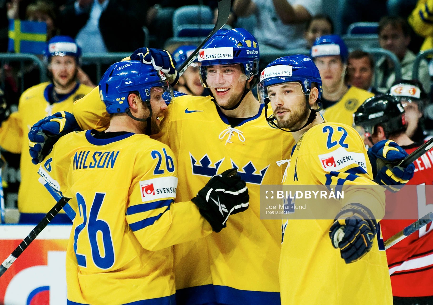 Marcus Nilson, Victor Hedman och Niklas Persson, Sverige,