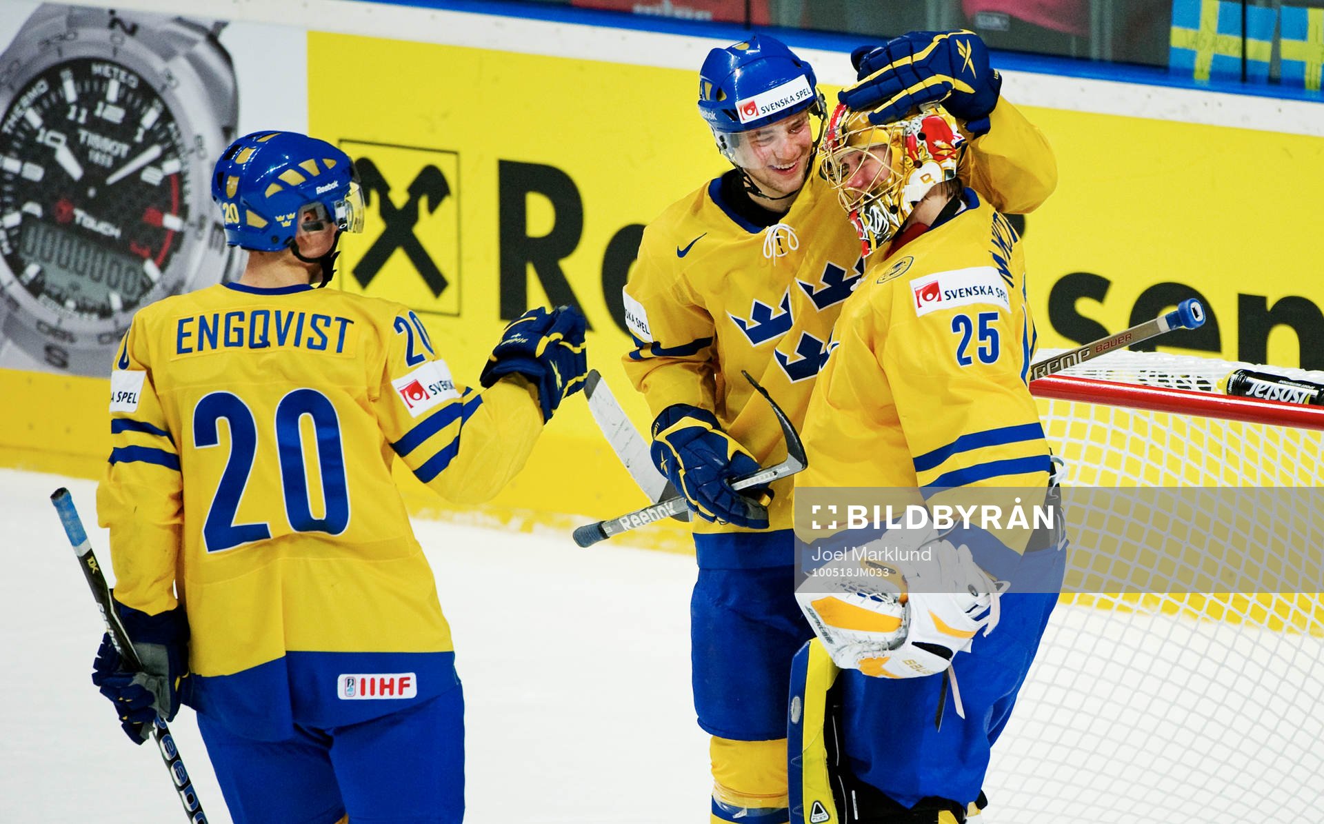 Andreas Engqvist, Victor Hedman och Jacob Markström,
