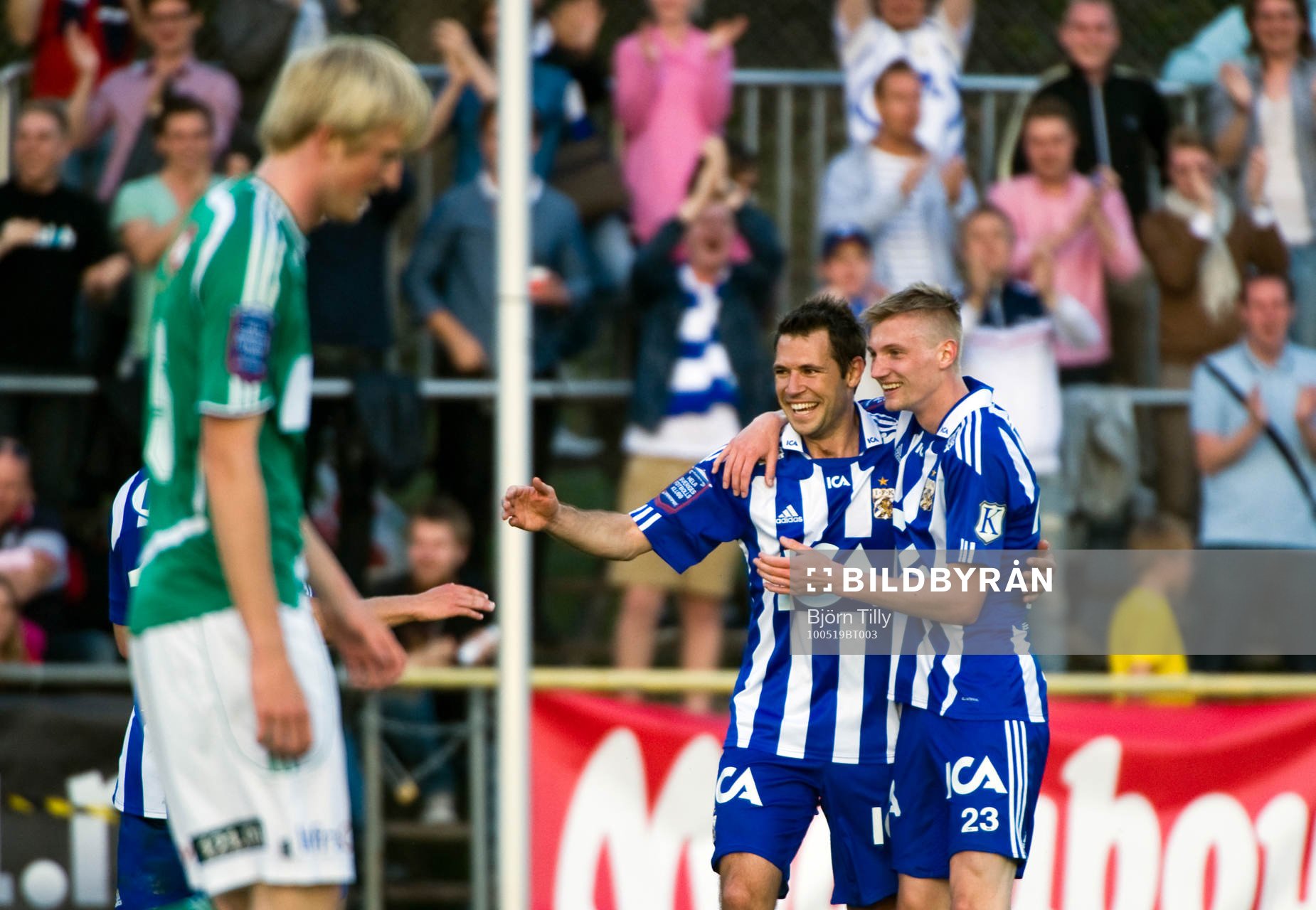 Stefan Selakovic och Sebastian Eriksson, Göteborg, jubel