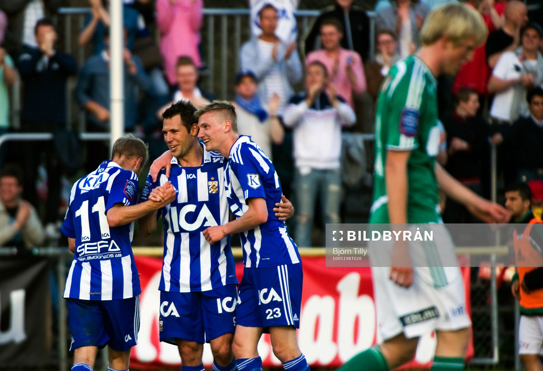 Stefan Selakovic och Sebastian Eriksson, Göteborg, jubel