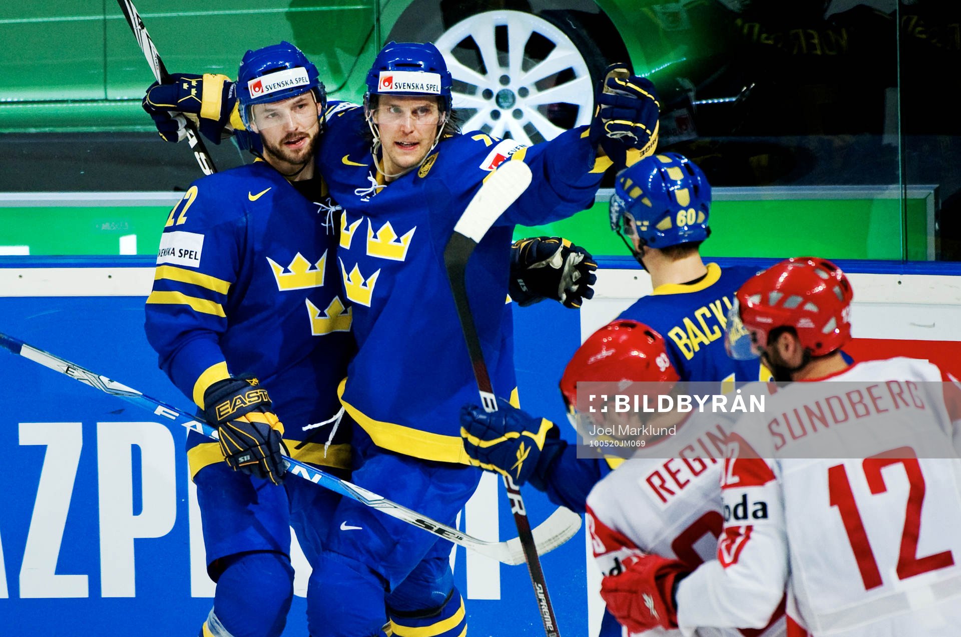 Niklas Persson och Jonas Andersson, Sverige, jubel