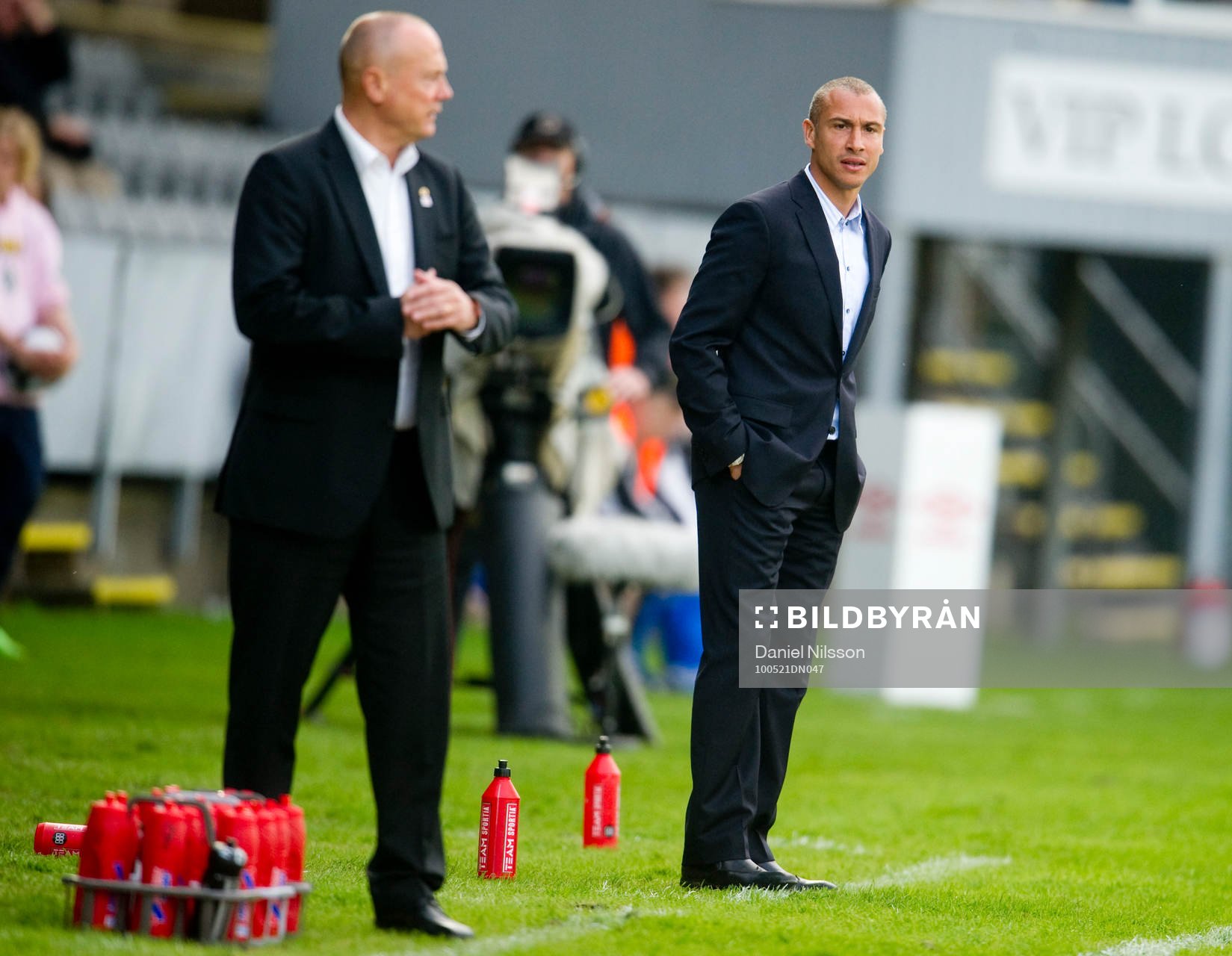 Henrik Larsson, tränare och Sören Åkeby , tränare