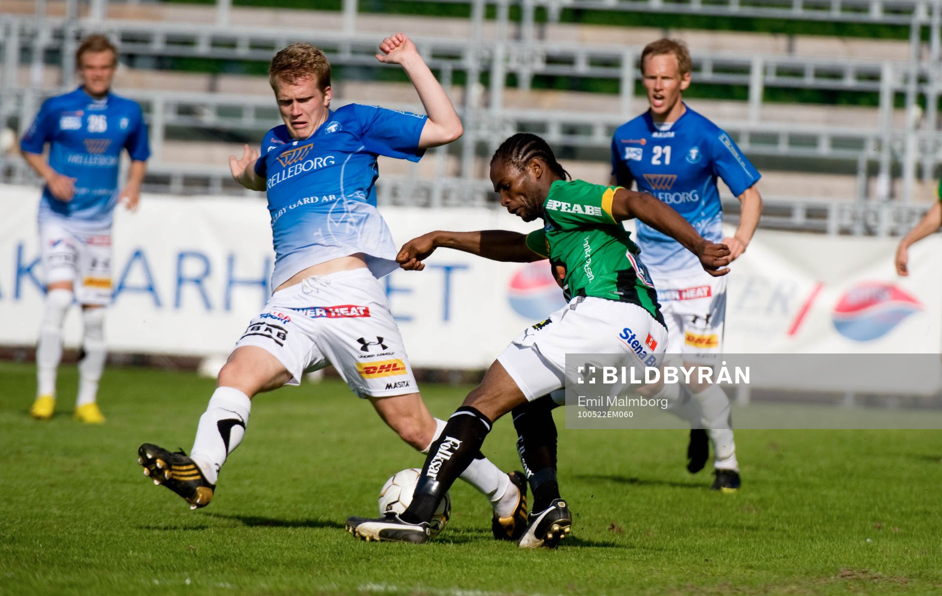 Joakim Nilsson, Trelleborg och Richard Ntomba Ekunde, Gais