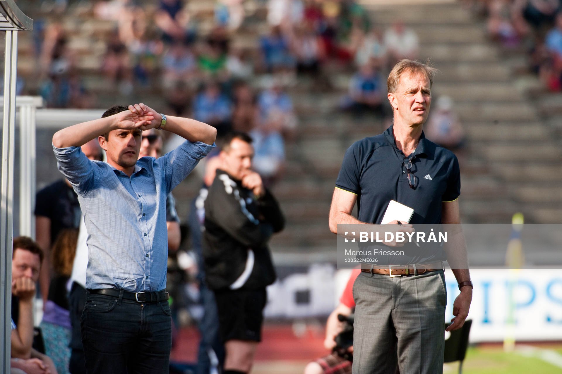 Carlos Banda och Lennart Wass, tränare