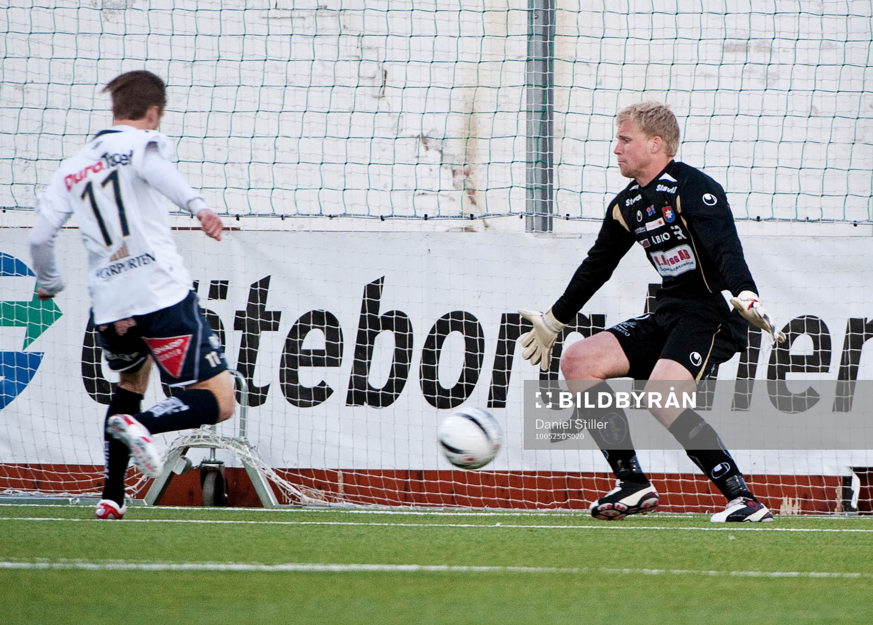 Hjalmar Öhagen, Gefle, gör 0-1. Peter Abrahamsson,