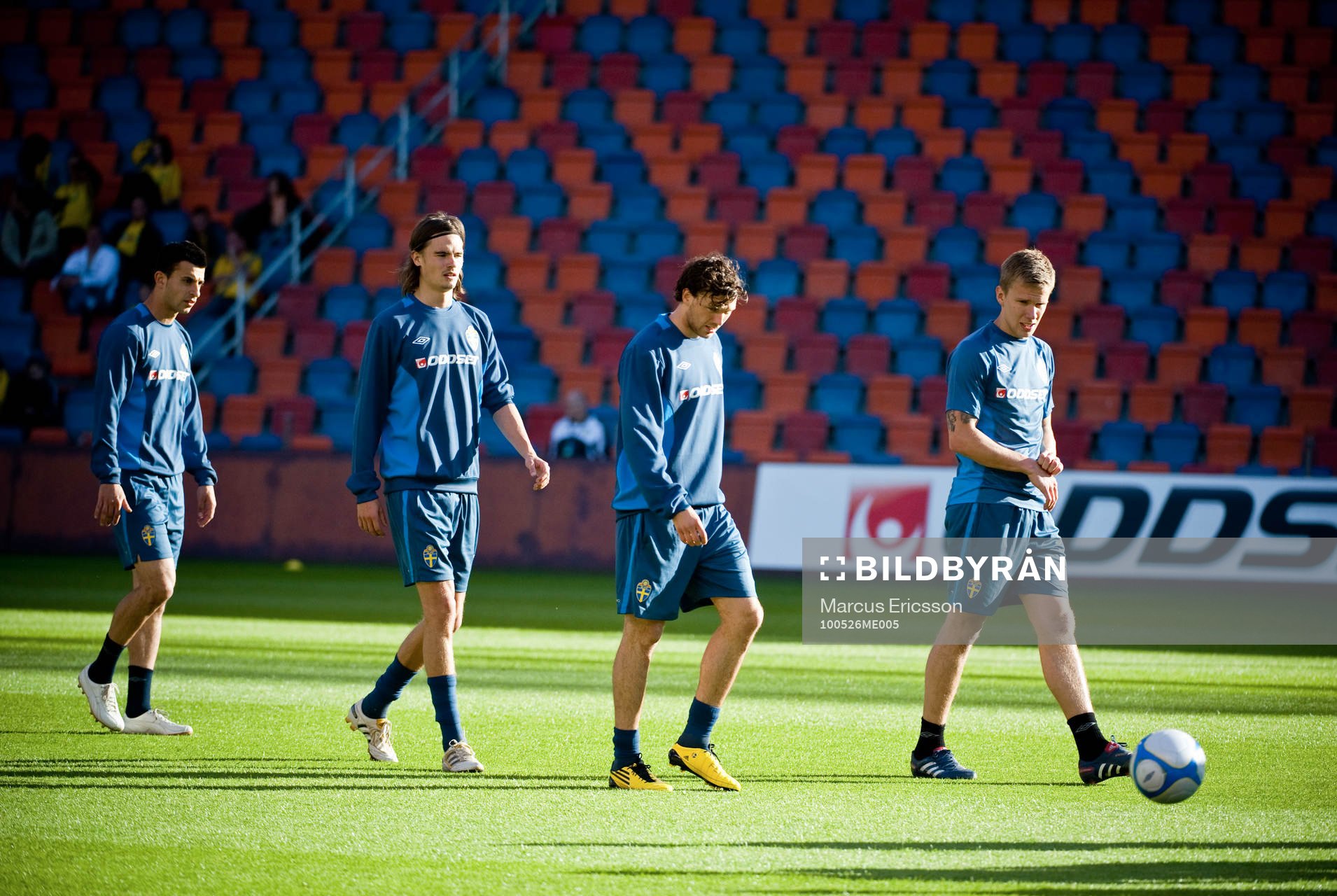Behrang Safari, Mikael Lustog, Marcus Berg och Pontus