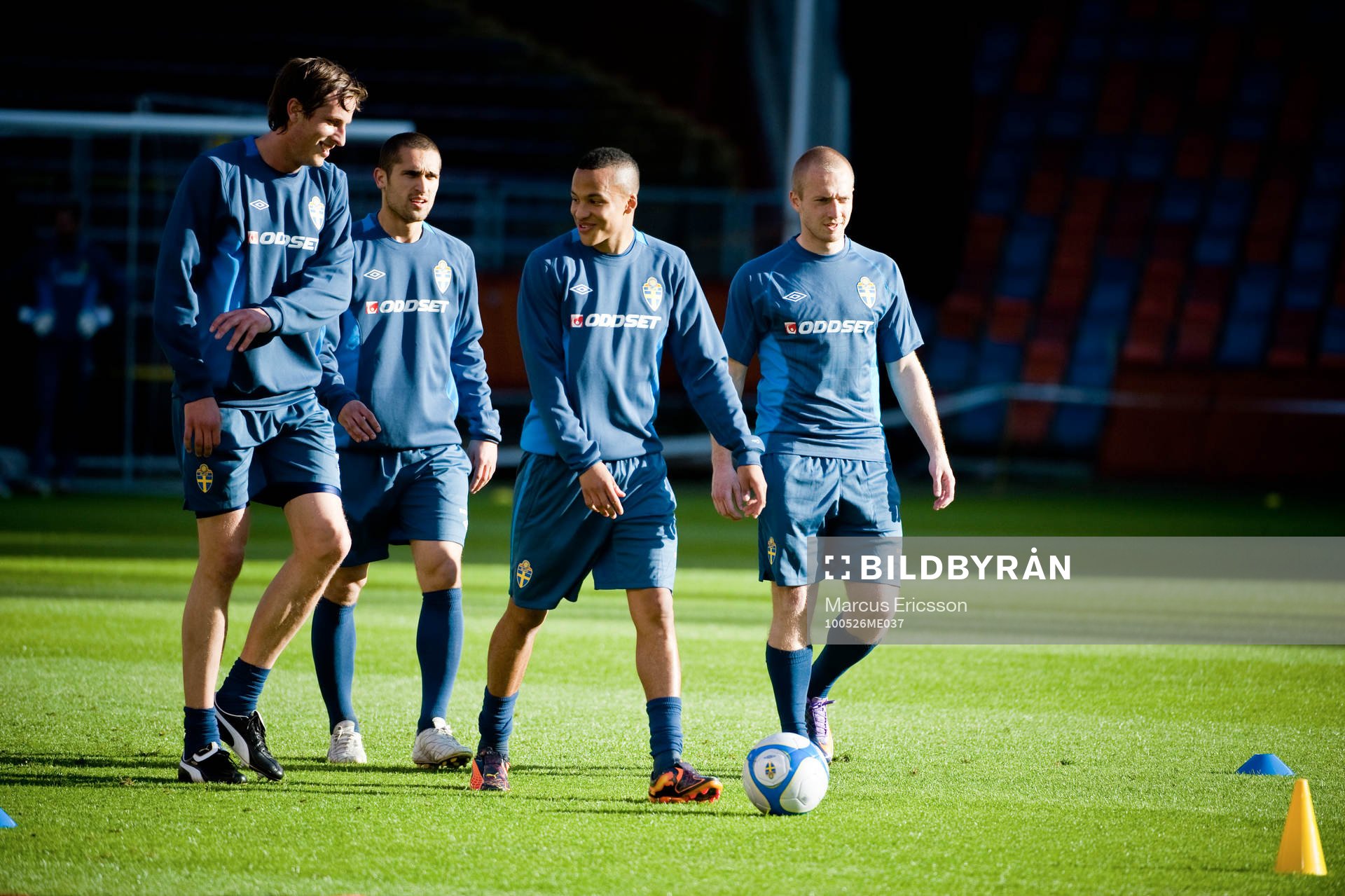 Jonas Olsson, Emir Bajrami, Martin Olsson och Daniel Larsson