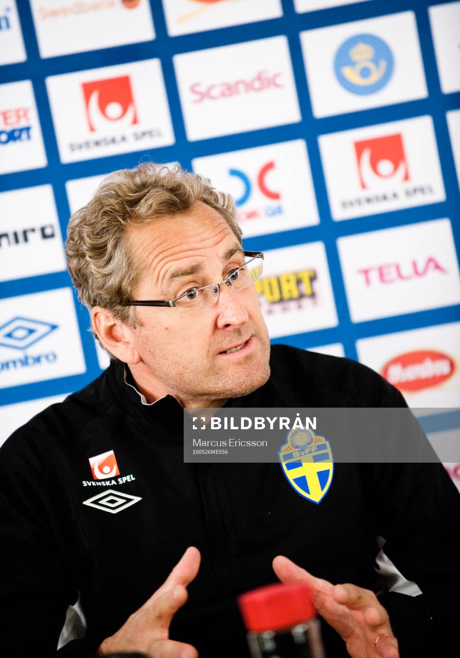 Presskonferens med Erik Hamrén, förbundskapten