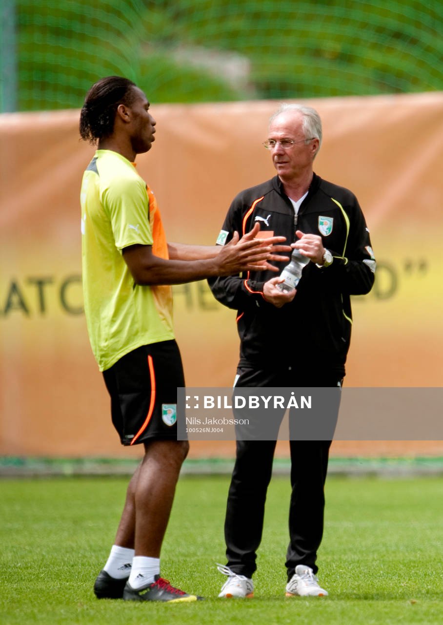 Didier Drogba, Sven-Göran Eriksson, förbundskapten