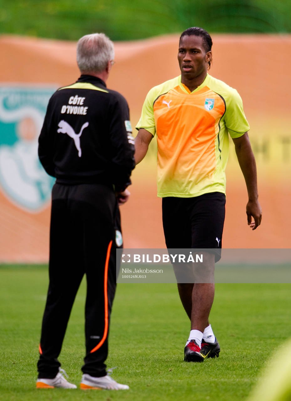 Didier Drogba, Sven-Göran Eriksson, förbundskapten
