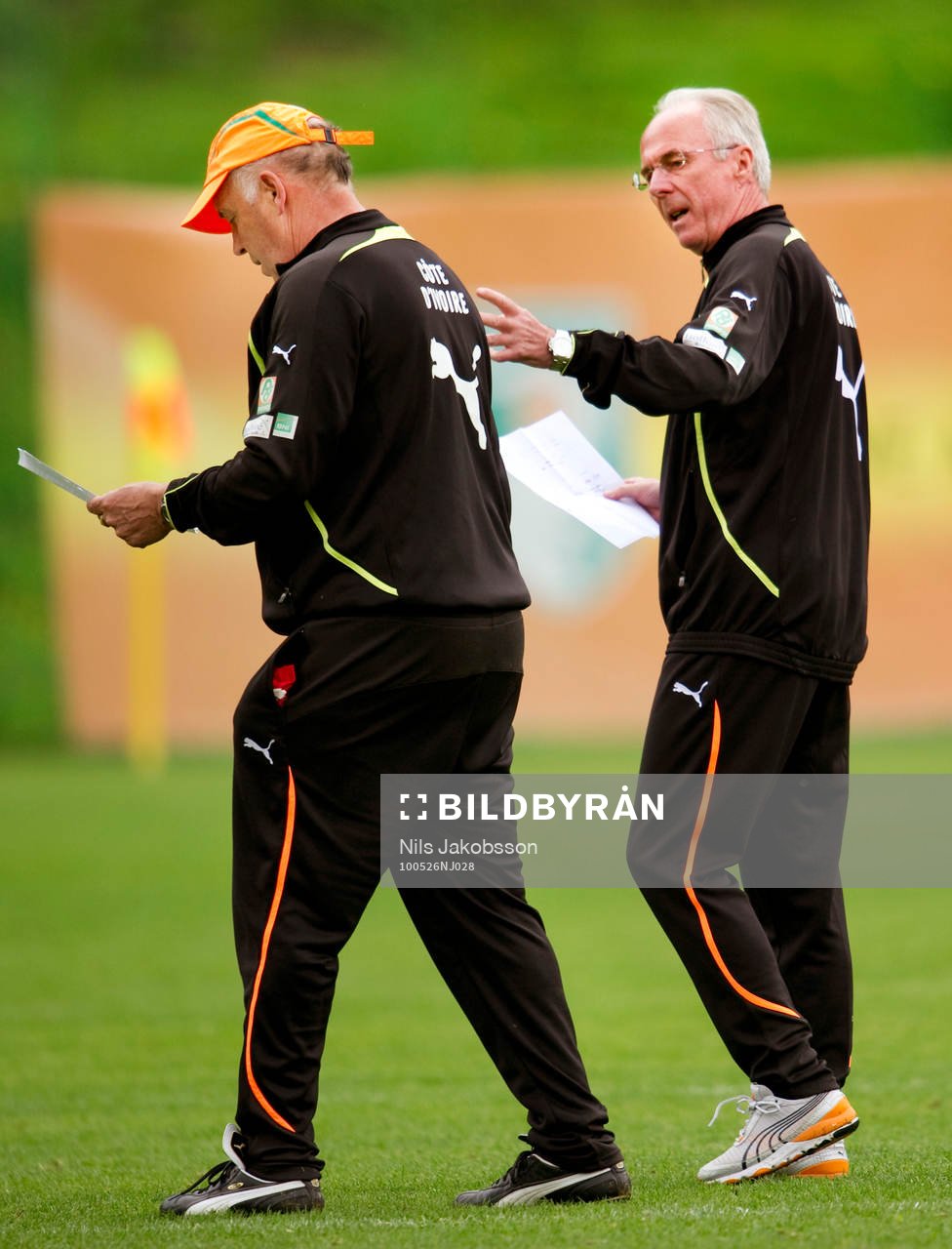 Sven-Göran Eriksson, förbundskapten Benny Lennartsson,