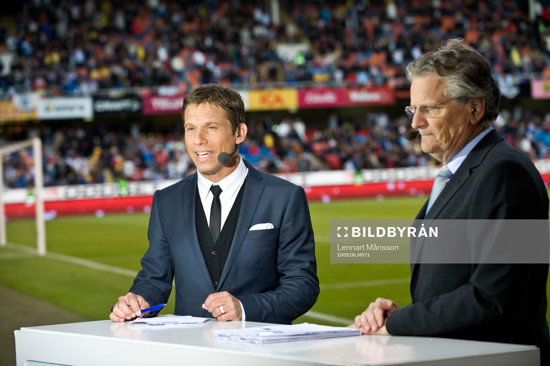 Ola Wenström och Bosse Petersson, kommentator