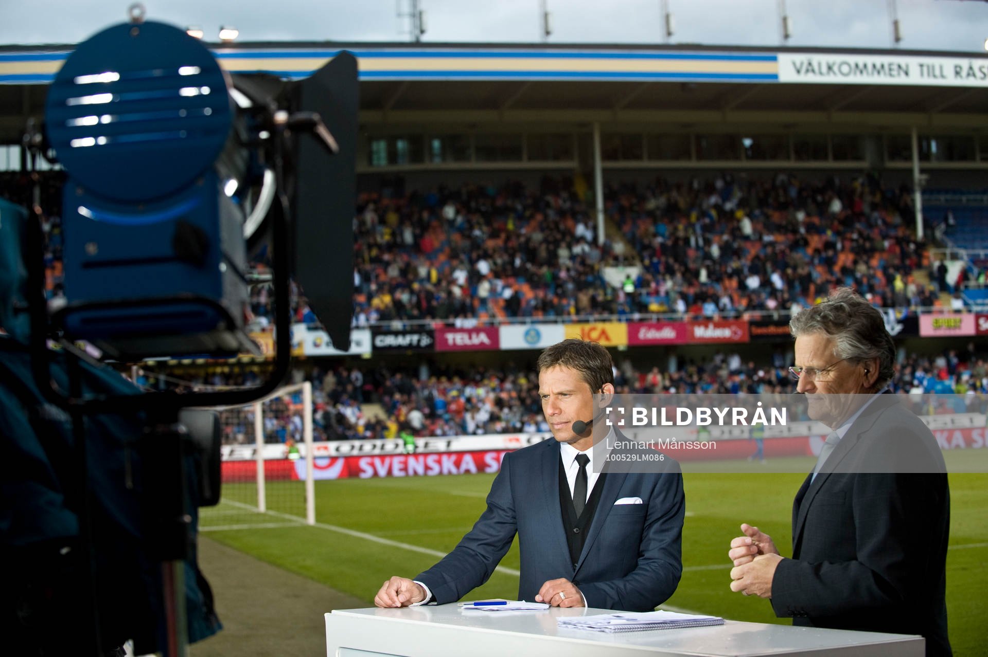 Ola Wenström och Bosse Petersson, kommentator