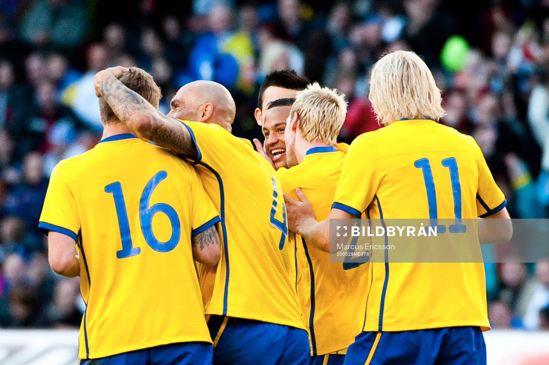 Martin Olsson och Pontus Wernbloom, Sverige jubel mot