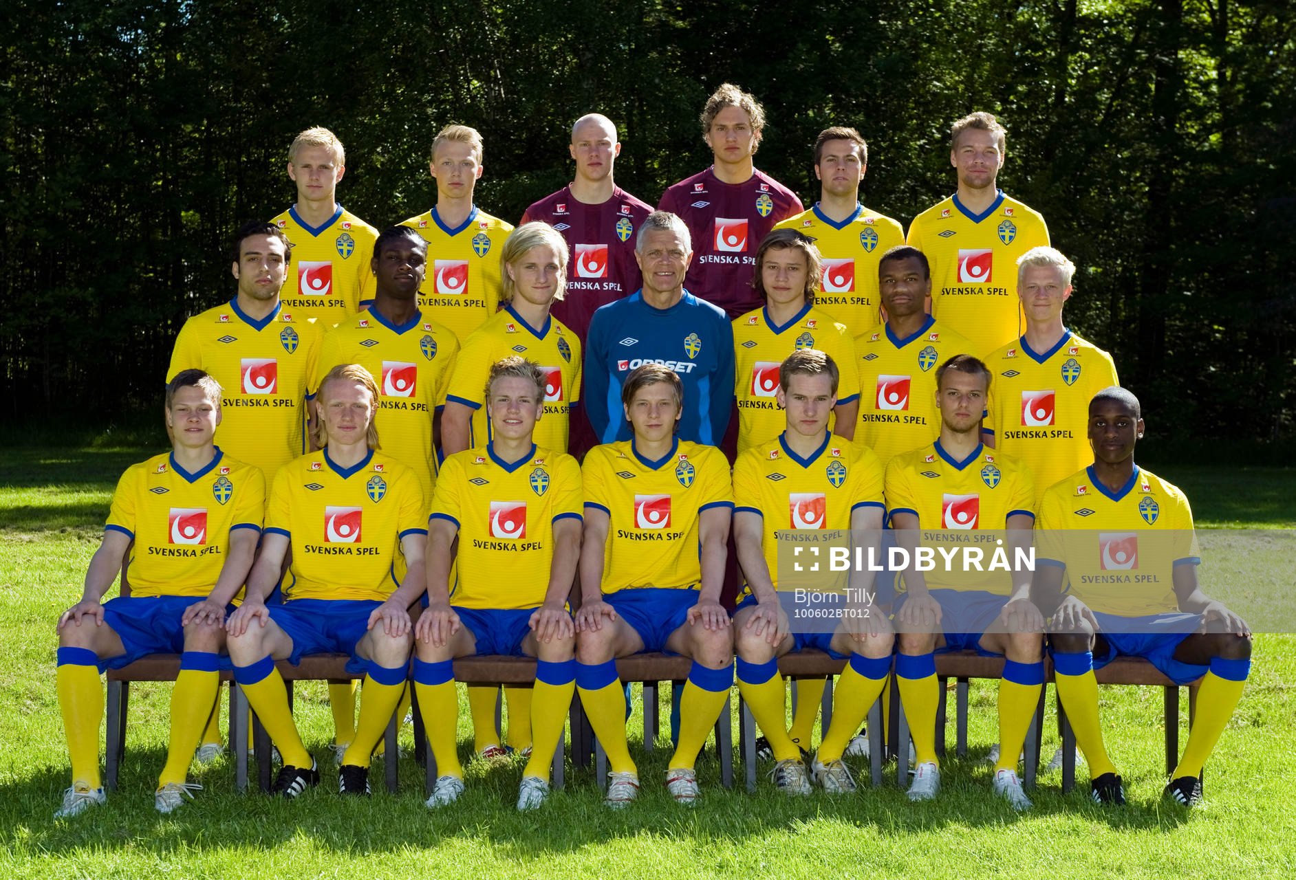 Fotboll, P18/92, Lagbild, Sverige