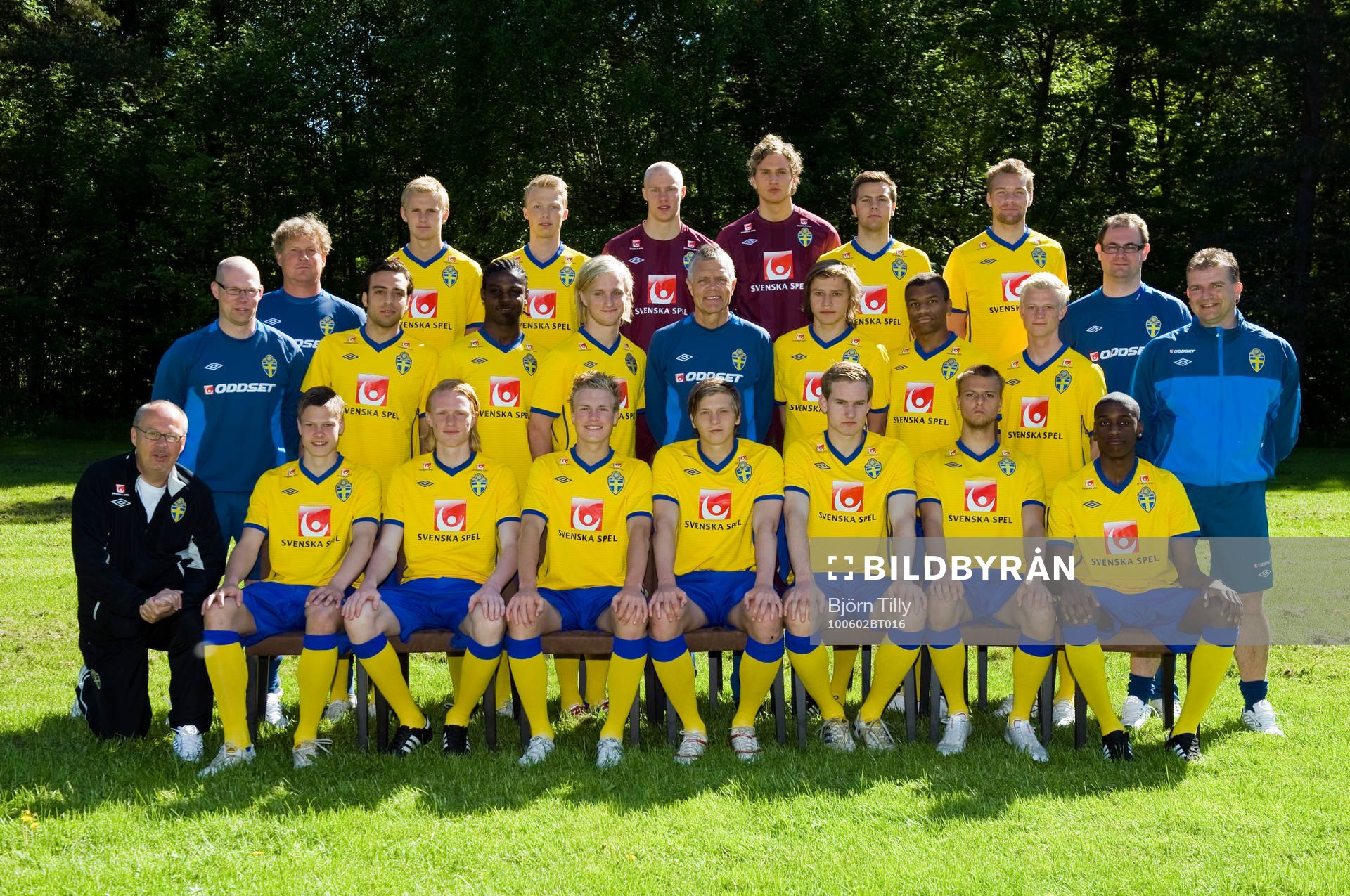 Fotboll, P18/92, Lagbild, Sverige