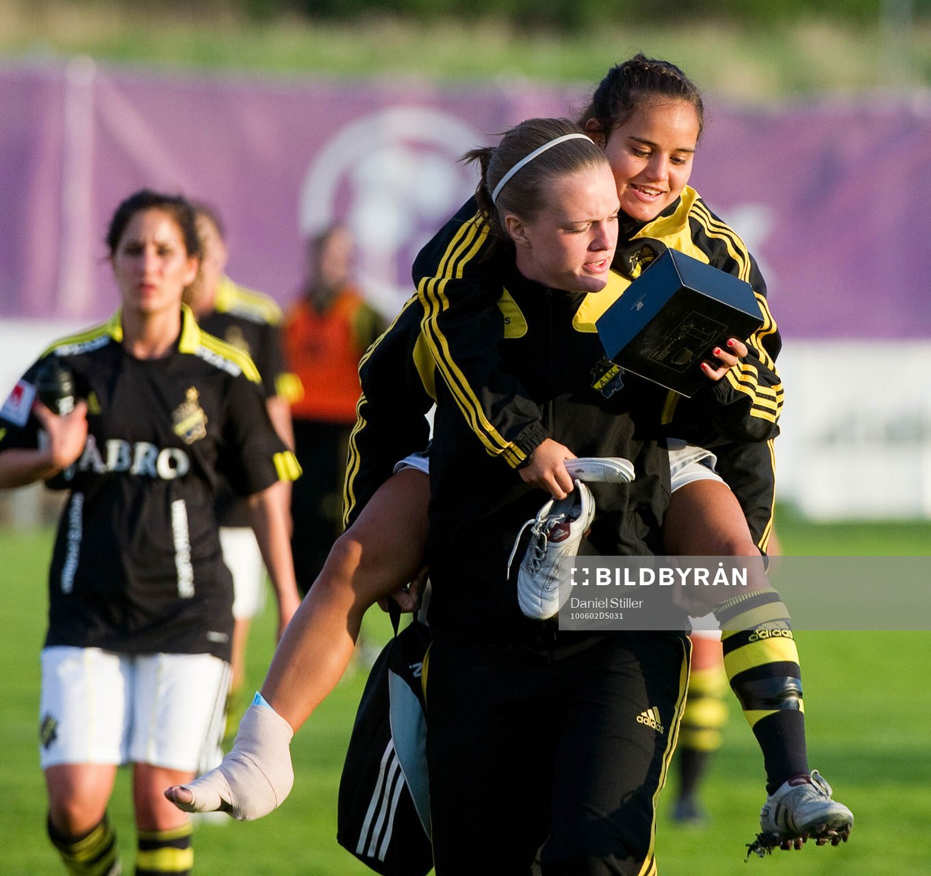 Malin Diaz, skadade sig och blev bästa spelare