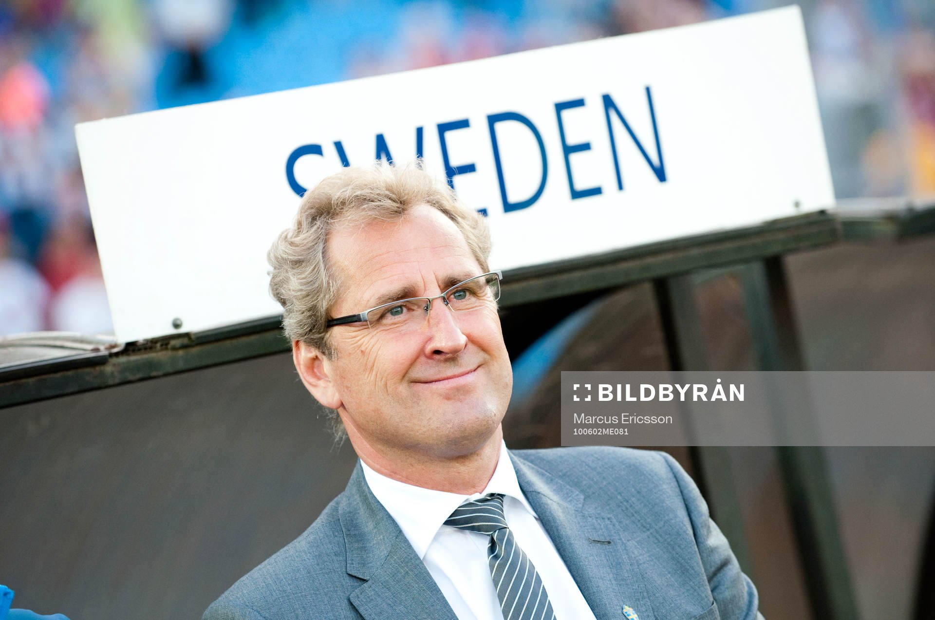 Erik Hamrén, förbundskapten, glädje