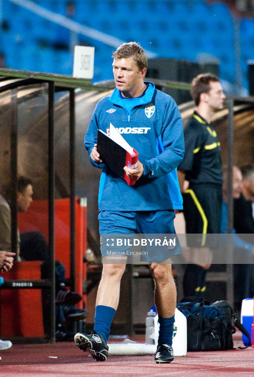 Marcus Allbäck, assisterande förbundskapten, med