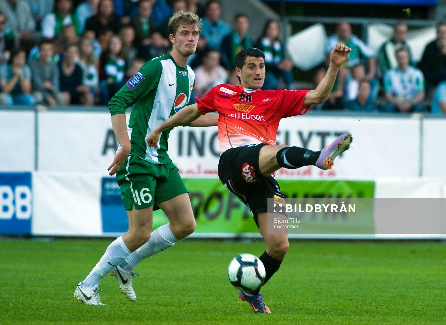 Tobias Holmqvist, Hammarby och Yousef Fakhro, Trelleborg
