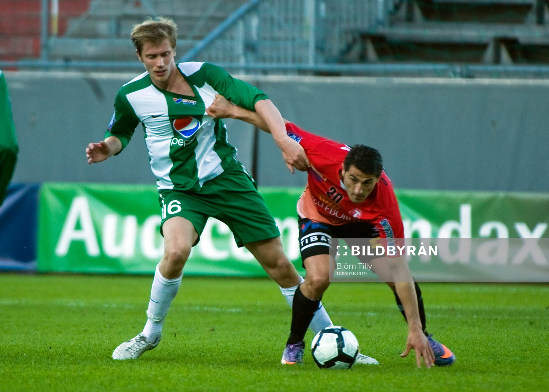 Tobias Holmqvist, Hammarby och Yousef Fakhro, Trelleborg