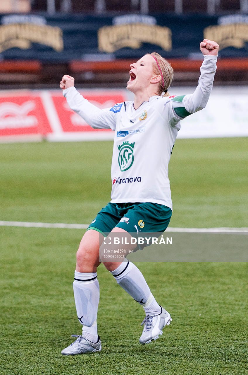 Annica Svensson, Hammarby. Jubel