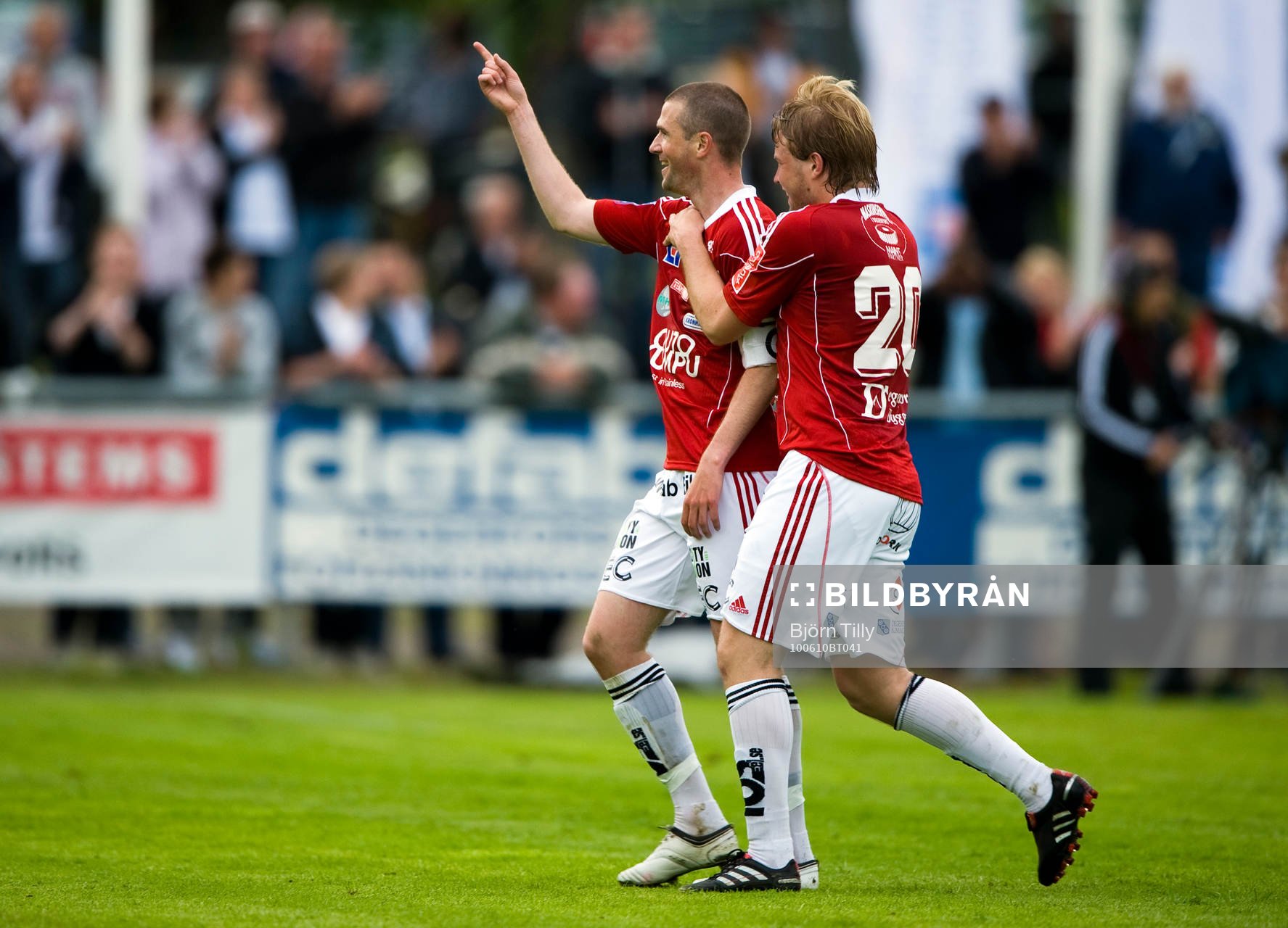 Tobias Solberg och Christoffer Wiktorsson, glädje, jubel