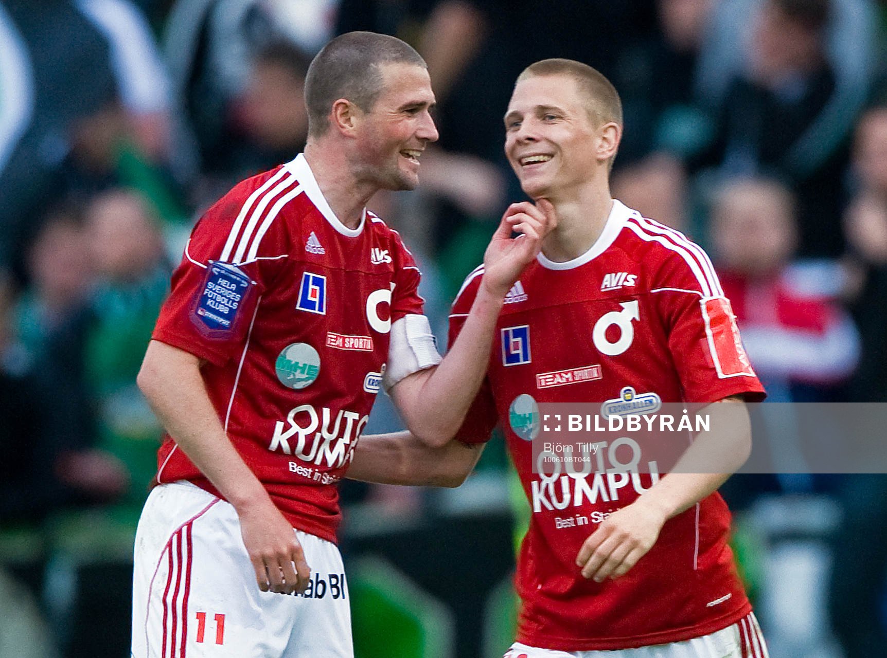 Tobias Solberg och Johan Bertilsson, glädje, jubel