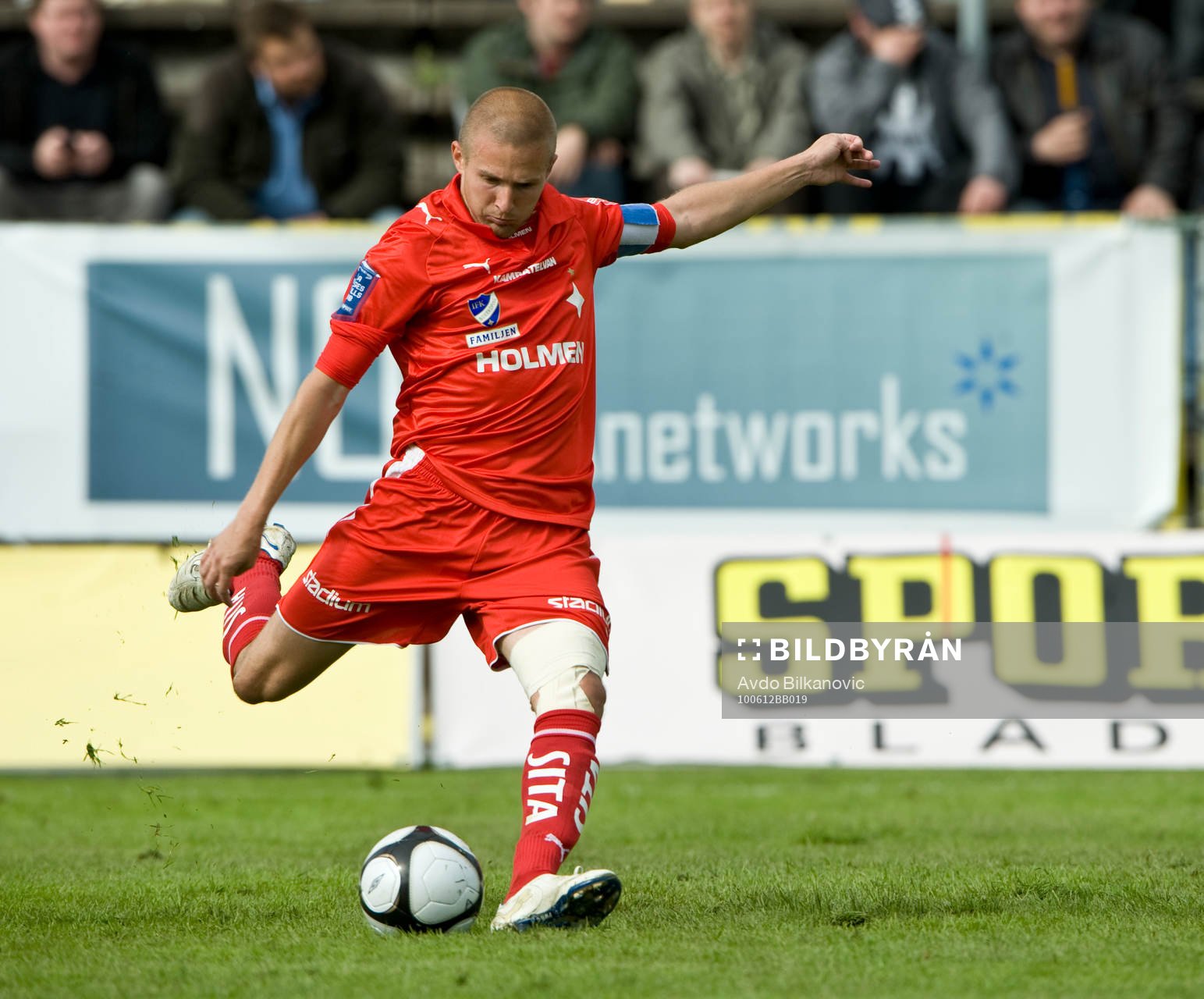 Daniel Bamberg, Norrköping, skjuter in första målet för