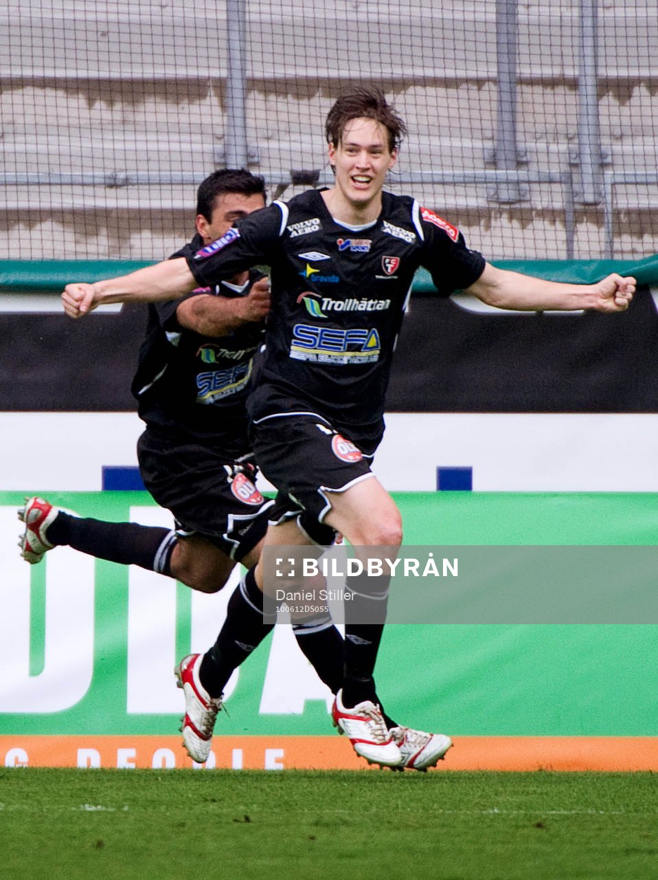  Victor Sköld, Trollhättan, gör 0-1. Jubel