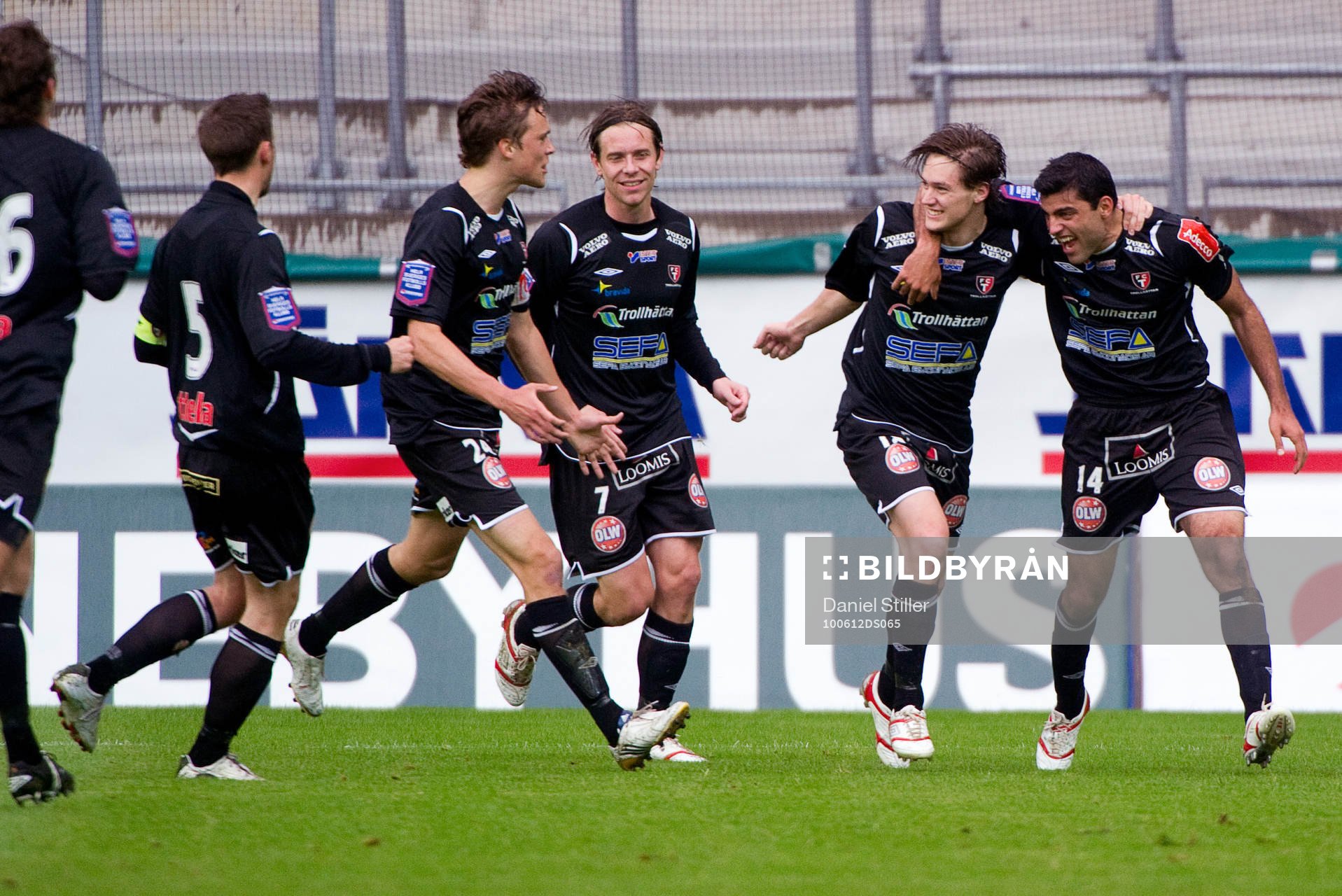 Victor Sköld, Trollhättan, gör 0-1. Jubel