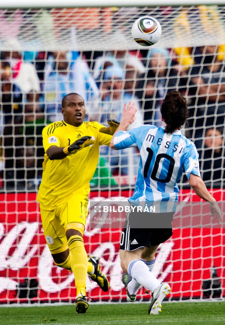 Vincent Enyeama, målvakt Nigeria, Lionel Messi, Argentina