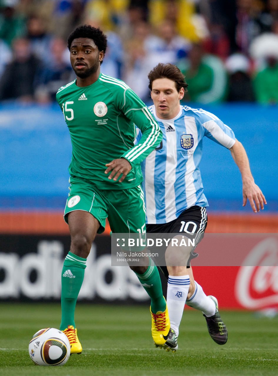 Lukman Haruna, Nigeria jagas av Lionel Messi, Argentina