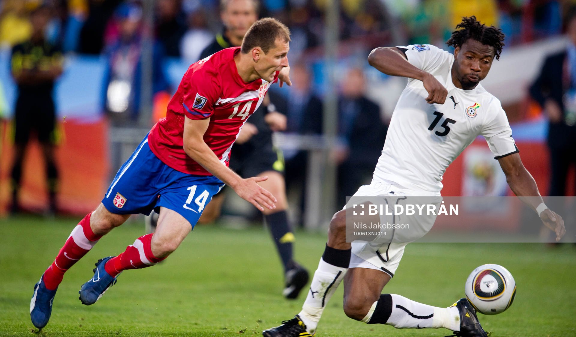  Milan Jovanovic, Serbien, Isaac Vorsah, Ghana.