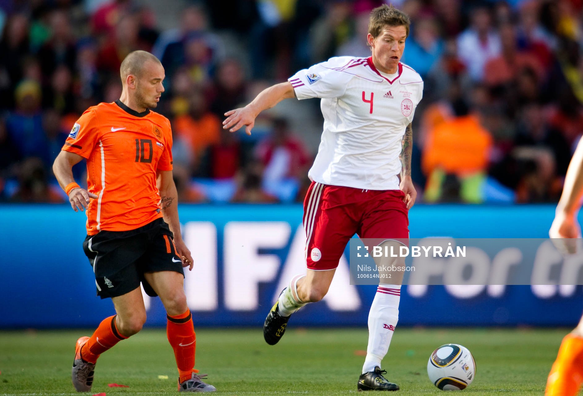 Wesley Sneijder, Holland, Daniel Agger, Danmark