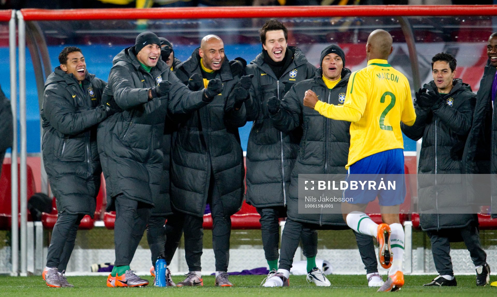 Maicon, Brasilien jubel
