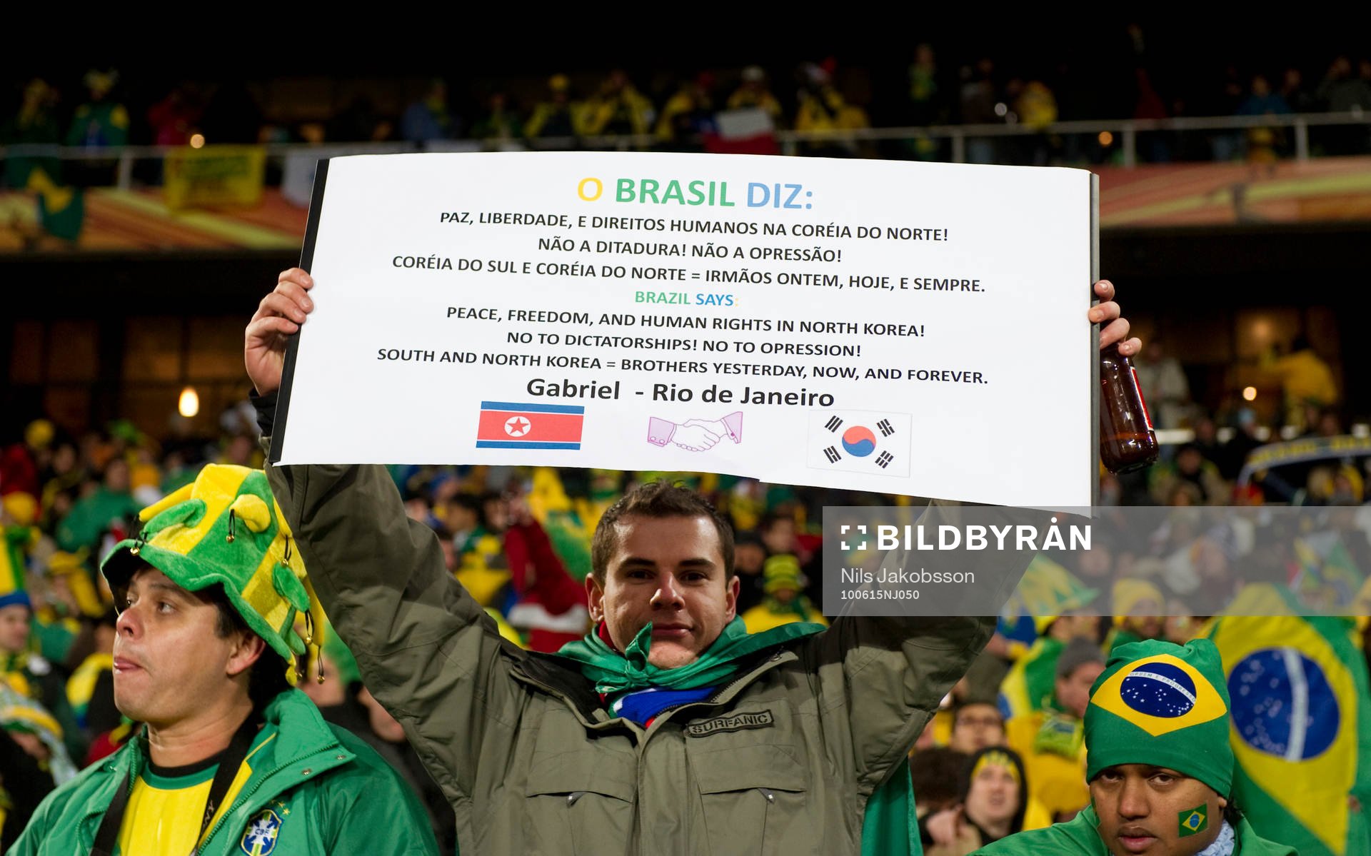 En man från Brasilien tycker man ska vara snäll mot sina