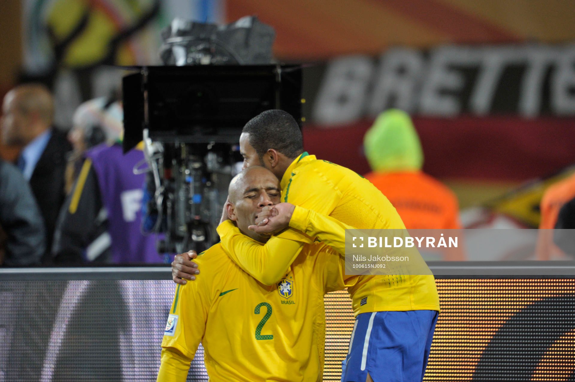  Maicon, Brasilien jubel efter 1-0.