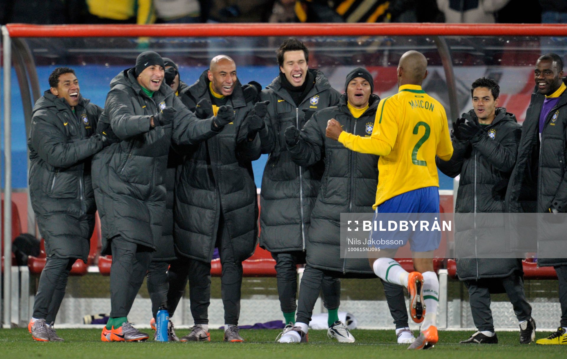 Maicon, Brasilien, jubel
