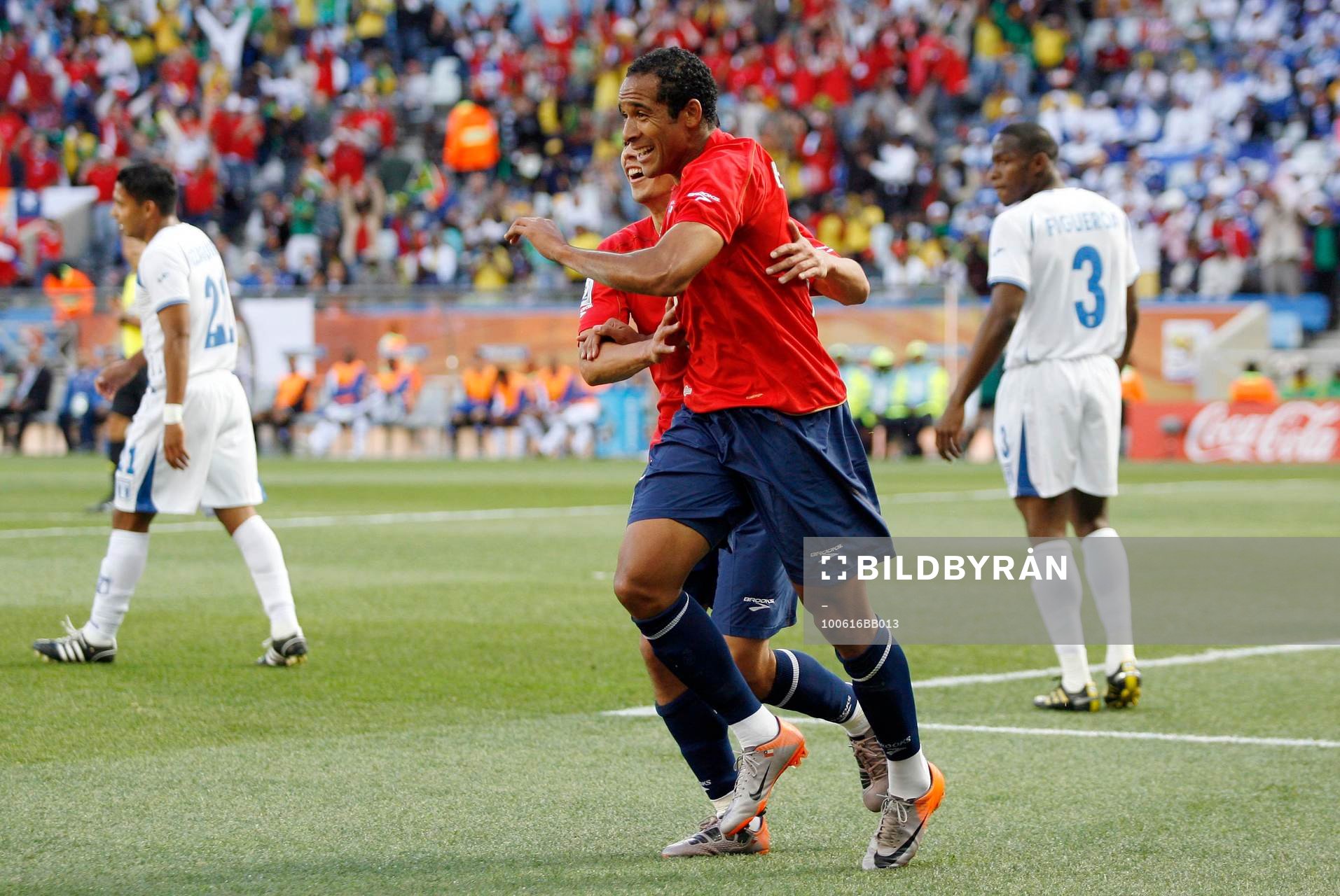 Jean Beausejour, Chile, glädje, jubel över 0-1